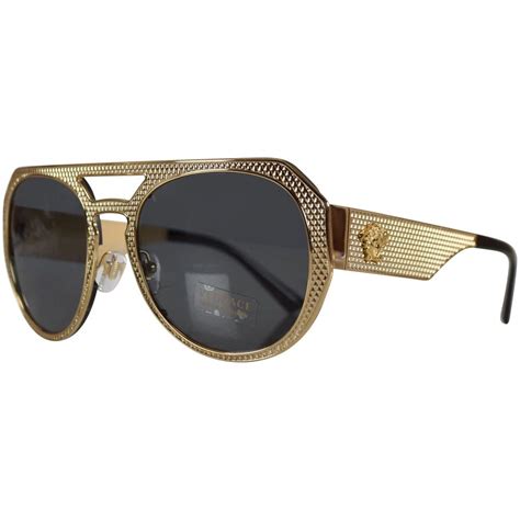 gold versace mens glasses|Versace gold frame glasses men's.